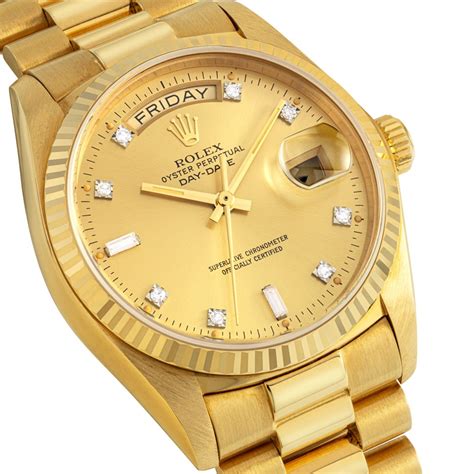 rolex day date silber herren|rolex gold day date.